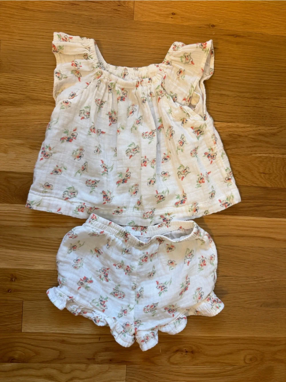GAP White Floral Two-Piece Set